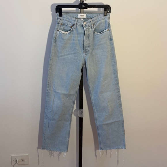 Agolde Denim - Agolde Light Blue Straight Leg Jeans Size 24